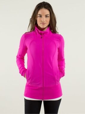 Lululemon Nice Asana Jacket Paris Perfection Pink 2013 Vintage